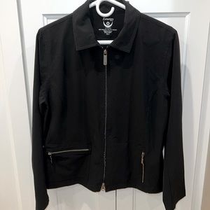 Chico’s Zenergy stretch zip workout casual jacket Size 1 Small